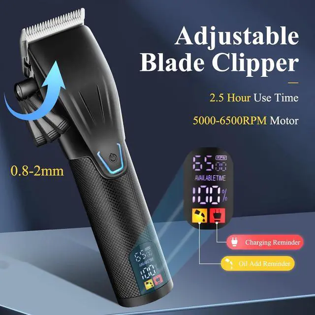 Alt view image 2 of 6 - Professional Hair Clippers & Hair Trimmer & Foil Shaver Kit for Men, Beard Trimmer Clippers and Trimmers Set, Cordless Mens Hair Clippers for Hair Cutting, Grooming, Face, Family, Barber