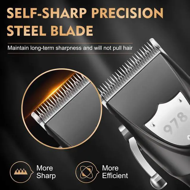 Alt view image 2 of 7 - Suttik Professional Hair Clipper Set for Men, Barber Kit Clipper and Trimmer Set, Electric Foil Shavers for Men with Travel Case