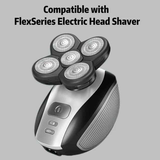 Alt view image 2 of 6 - 3 pcs Shaver Replacement Blades Compatible with Shaver Head,5 Blades Shaver Replacement Heads Replacement Blades for Bald Men