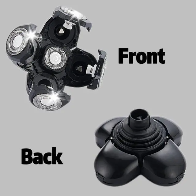 Alt view image 5 of 6 - 3 pcs Shaver Replacement Blades Compatible with Shaver Head,5 Blades Shaver Replacement Heads Replacement Blades for Bald Men