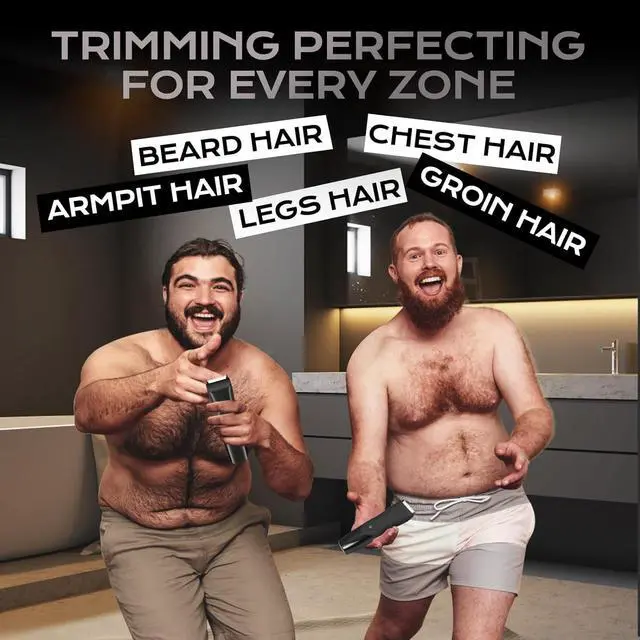 Alt view image 7 of 7 - Father's Day Hair Removal Shavers,Waterproof Public Hair Groomers,Manscape Cordless Ball Trimmer, Male Painless Wet Dry Hygiene Razor with Standing Charging Dock SMT110 Black