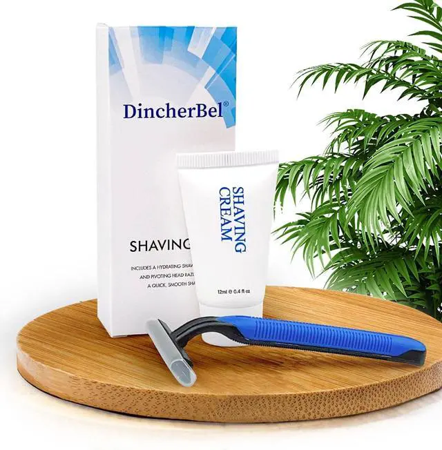Alt view image 2 of 6 - Shave Kit in Bulk, Smooth Shave Disposable Razor and Cream(12g), Individually Wrapped Toiletries Amenities for Hotel, Airbnb, Homeless, Shelter, Camping and Travel (50 Pack)