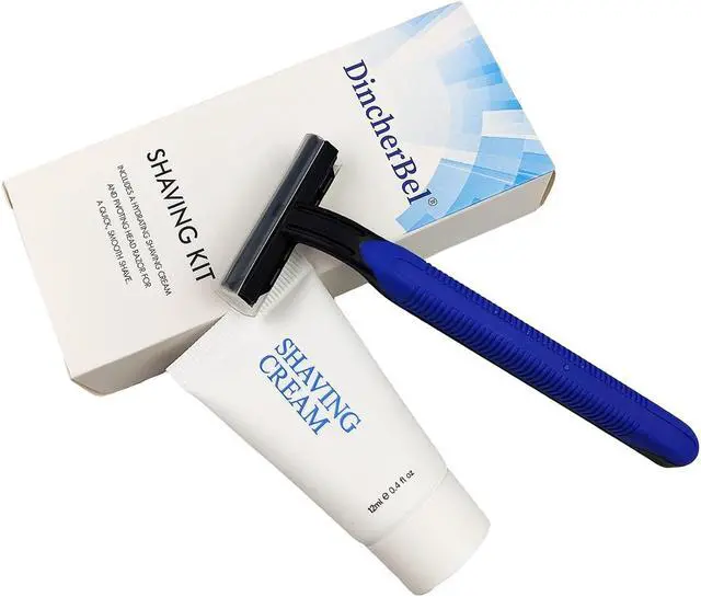 Alt view image 3 of 6 - Shave Kit in Bulk, Smooth Shave Disposable Razor and Cream(12g), Individually Wrapped Toiletries Amenities for Hotel, Airbnb, Homeless, Shelter, Camping and Travel (50 Pack)