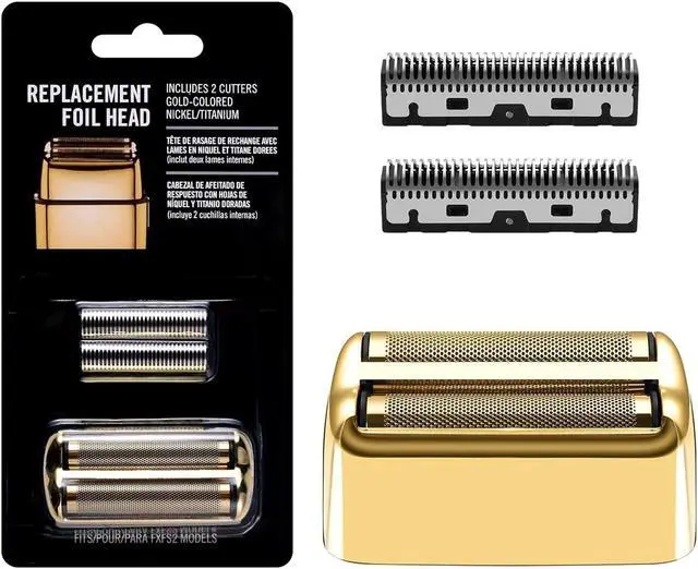 Main image of Replacement Foil and Cutters for BaBylissPRO Barberology Double Foil Shaver, Replacement Foil for BaBylissPRO Barberology FXFS2 Shaver, Golden