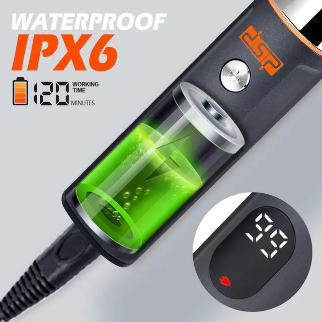 Alt view image 2 of 7 - DSP® Beard Trimmer Rechargeable Body Grooming Sets Facial Hair Shaver for Nose Ear Public Hair Cutting Machine IPX7 Waterproof