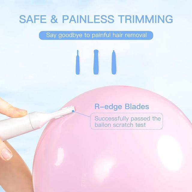 Alt view image 4 of 7 - Nose Hair Trimmer for Women and Men, 3-in-1 Electric Facial Hair Removal Rechargeable Portble Waterproof Face Shaver Razor for Nose Ear Eyebrow Peach-Fuzz Lips Chin FT3001