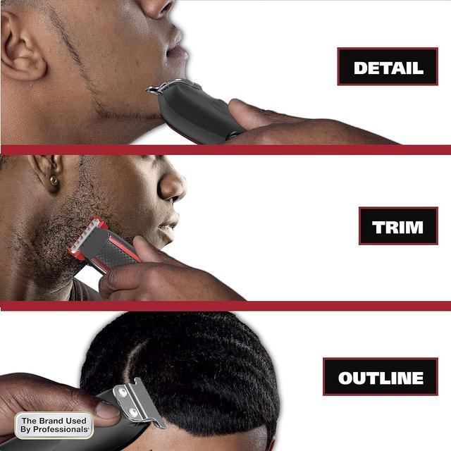 Alt view image 7 of 7 - Wahl Edge Pro Bump Free Corded Beard Trimmer for Men Touch Up Trimmer & Grooming Detailer Kit  Perfect for Edging Beards, Mustaches, Hair, & Stubble,  Model 9686-300