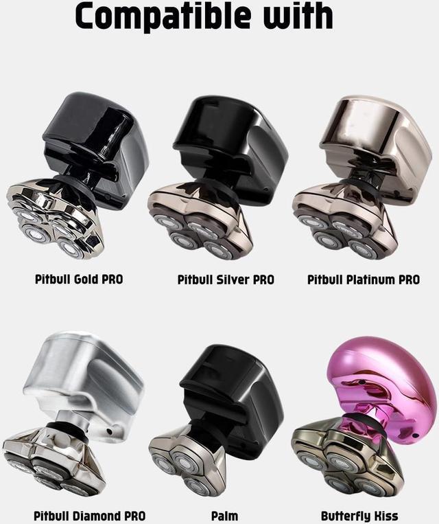 Alt view image 2 of 6 - Pitbull Shaver Replacement Blade for Skull Shaver Replacement Heads Pitbull Gold PRO, Pitbull Silver PRO, Pitbull Platinum PRO, Palm Electric Razors, 8 Pack for Head Shavers for Bald Men, Premium