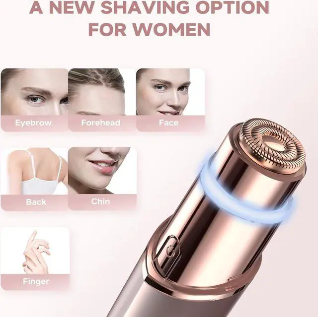 Alt view image 2 of 7 - Facial Hair Removal for Women(Gen 3 Pro), guRelax Facial Hair Remover, Luxury Hair Removal Device for Face, Eyebrow, Peach Fuzz, with 2 Flawless Replacement Heads