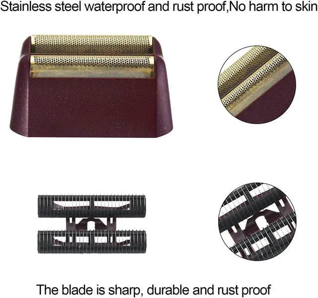 Alt view image 2 of 5 - 5 Star Series Finale Razor Replacement Foil and Bar Assembly Compatible with wahl Foil 7031-100,7043-100 Shave Replacement Head (red)