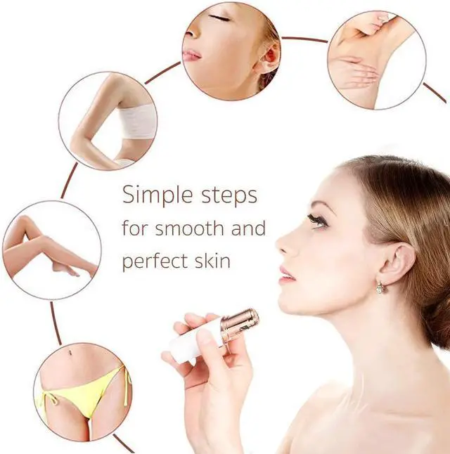 Alt view image 6 of 7 - Replacement Heads for Flawless Facial Hair Remover,Replacement Blades for Old Finishing Touch Flawless Hair Removal