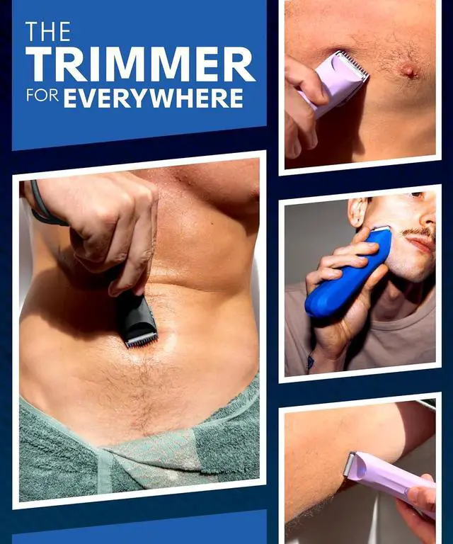 Alt view image 4 of 6 - BALLS V3 The Archibald - Bikini Trimmer for Women & Men for Body Wet/Dry - No Cuts, 100% Waterproof, Cordless - Mauve - Womens Shaver for Pubic Hair w/Replaceable Blades - Pubic Hair Trimmer Women