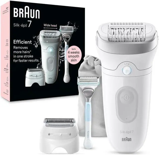 Main image of Braun Silk-épil 7 Epilator, Wet & Dry, Lasting Smooth Skin, SE7-141