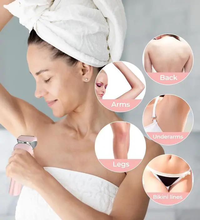 Alt view image 2 of 6 - Electric Shaver Women Rechargeable Razor Ladies Shaver,Lady Razor for Legs,Arm,Underarm,Bikini,USB Rechargeable Razor Wet&Dry Cordless for Woman