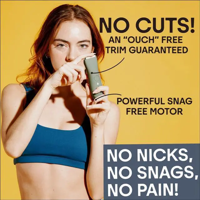 Alt view image 6 of 6 - MERIDIAN The Trimmer Premium - Body Hair Trimmer & Electric Shaver for Men and Women for Pubic Hair, Chest, Legs & Bikini Line, Waterproof & Rechargeable, Sage