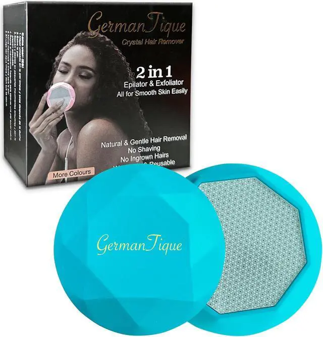 Main image of Crystal Hair Eraser,Upgraded Crystal Hair Remover Diamond,Painless and Effective Nano Glass Hair Removal Stone and Skin Exfoliation,Natural Epilator for Women and Men(Ocean Blue)