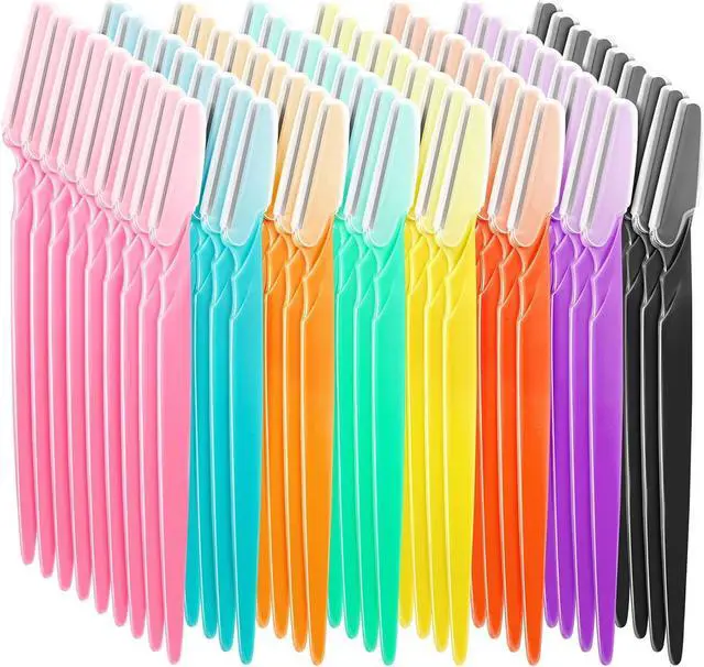 Main image of 96 Pcs Eyebrow Razors Shavers Trimmers for Women Dermaplane Razor Facial Razors Shavers Facial Hair Removal for Women Exfoliating Dermaplaning Tool for Face with Precise Cover for Makeup Care Tools
