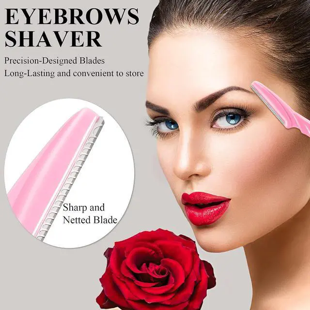 Alt view image 3 of 7 - 96 Pcs Eyebrow Razors Shavers Trimmers for Women Dermaplane Razor Facial Razors Shavers Facial Hair Removal for Women Exfoliating Dermaplaning Tool for Face with Precise Cover for Makeup Care Tools