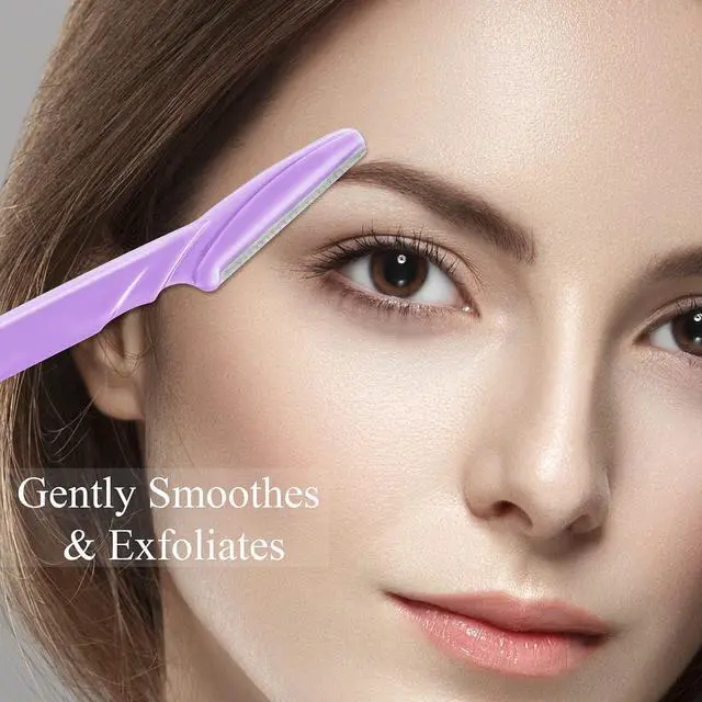 Alt view image 4 of 7 - 96 Pcs Eyebrow Razors Shavers Trimmers for Women Dermaplane Razor Facial Razors Shavers Facial Hair Removal for Women Exfoliating Dermaplaning Tool for Face with Precise Cover for Makeup Care Tools