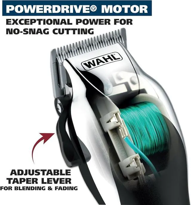 Alt view image 5 of 7 - Wahl USA Chrome Pro Corded Clipper Complete Haircutting Kit for Men  Powerful Total Hair Clipping, Beard Trimming, & Grooming - Model 3024635