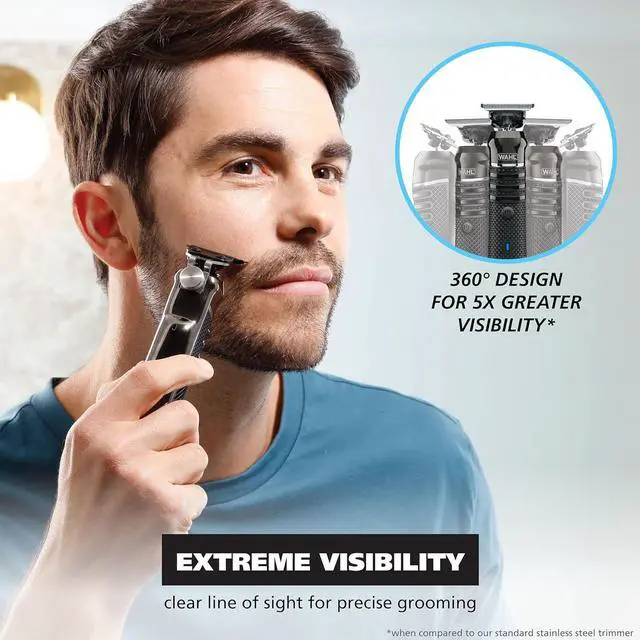 Alt view image 2 of 7 - Wahl USA Pro Series High Visibility Skeleton Style Trimmer, Lithium-Ion Cordless USB Rechargeable All in One Shaving & Close Cutting Beard Trimmer for Men with Near Zero Gap Blade  3026018
