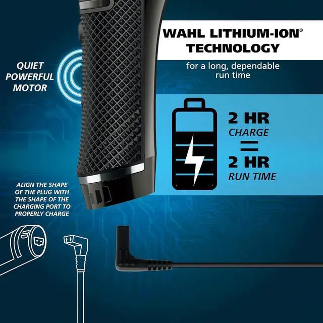 Alt view image 6 of 7 - Wahl USA Pro Series High Visibility Skeleton Style Trimmer, Lithium-Ion Cordless USB Rechargeable All in One Shaving & Close Cutting Beard Trimmer for Men with Near Zero Gap Blade  3026018