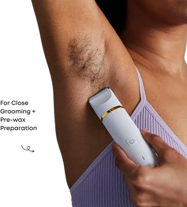 Alt view image 3 of 7 - Bushbalm Bikini Trimmer - Electric Shaver Body Hair Razor for Women, Waterproof, Cordless Shaver for Sensitive Areas, Close Grooming for Bikini, Underarms, and Legs  Francesca Trimmer