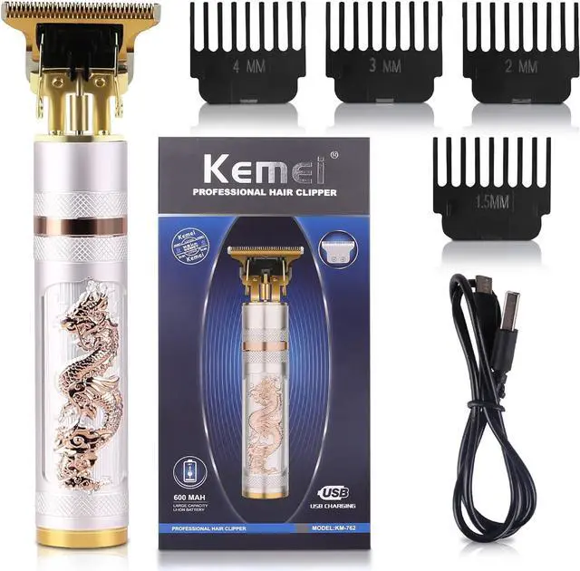 Main image of KEMEI Professional Hair Clippers for Men Pro Li Grooming Beard Trimmer Shavers Close Cutting Salon Cordless Rechargeable Quiet, KM-762