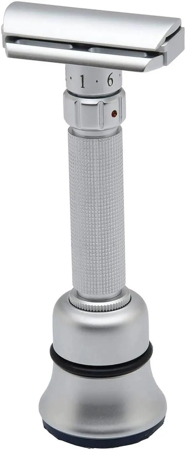 Alt view image 2 of 6 - Pearl Flexi Adjustable Safety Razor Version V12 - Reusable Metal Razor made of 100% Brass | Eco Friendly Double Edge Razor for Men | Men's Shaving Razor for best Father's Day Gift