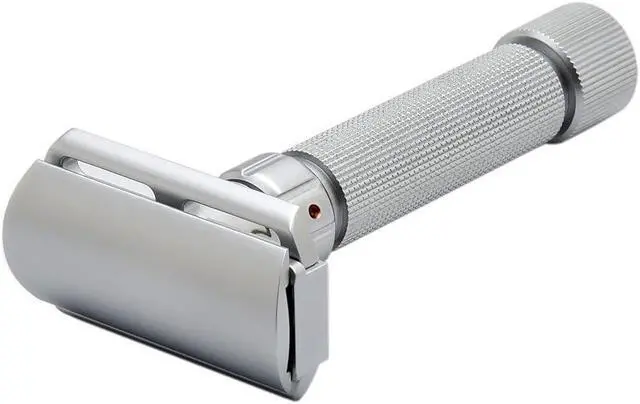 Alt view image 3 of 6 - Pearl Flexi Adjustable Safety Razor Version V12 - Reusable Metal Razor made of 100% Brass | Eco Friendly Double Edge Razor for Men | Men's Shaving Razor for best Father's Day Gift