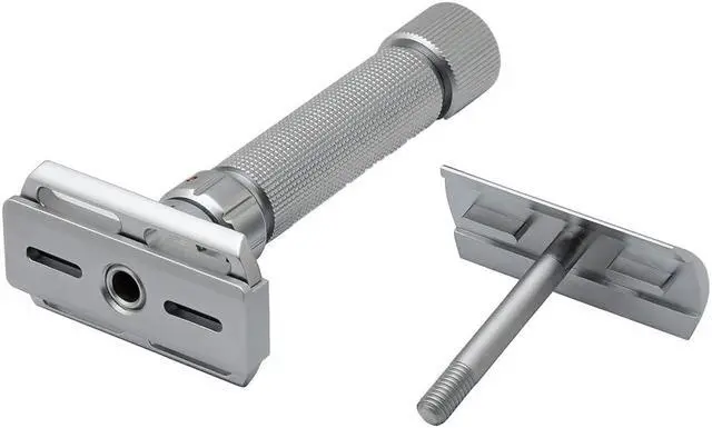 Alt view image 6 of 6 - Pearl Flexi Adjustable Safety Razor Version V12 - Reusable Metal Razor made of 100% Brass | Eco Friendly Double Edge Razor for Men | Men's Shaving Razor for best Father's Day Gift