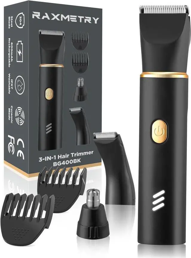 Main image of Manscape Body Hair Trimmer for Men-3 in 1 Electric Razor Groin Groomer,IPX7 Waterproof,Versatile Hair Trimmer for Ball/Pubic/Chest/Beard/Nose,USB-C Rechargeable,Gifts for Him Dad