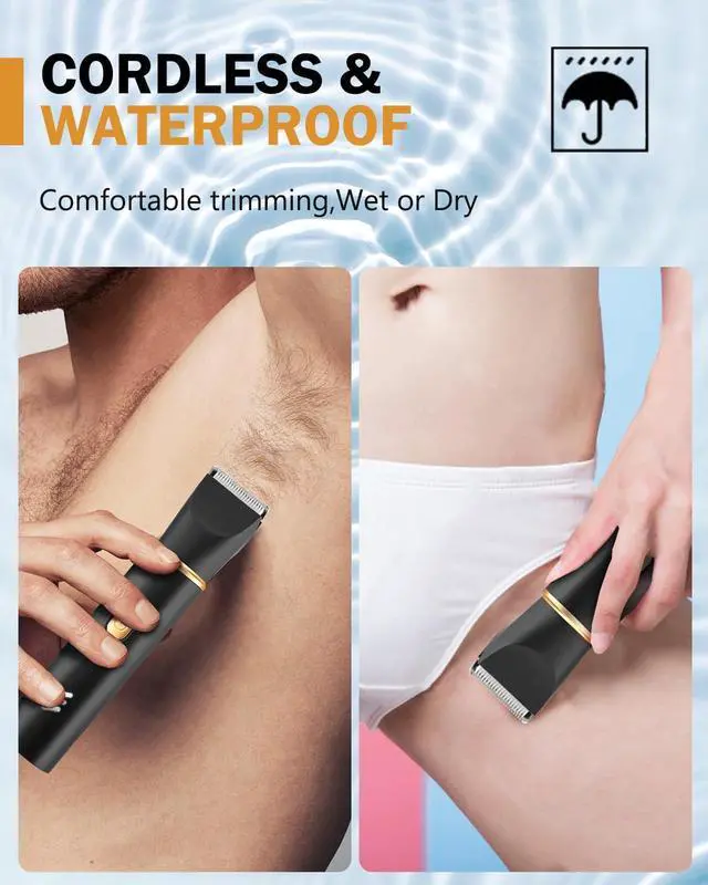 Alt view image 6 of 7 - Manscape Body Hair Trimmer for Men-3 in 1 Electric Razor Groin Groomer,IPX7 Waterproof,Versatile Hair Trimmer for Ball/Pubic/Chest/Beard/Nose,USB-C Rechargeable,Gifts for Him Dad