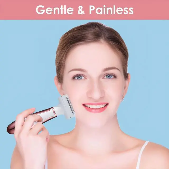 Alt view image 7 of 7 - 4 in 1 Electric Razors for Women, Portable Electric Shaver for Women, Rechargeable Women Electric Trimmer for Face Arm Body Legs Underarm Bikini