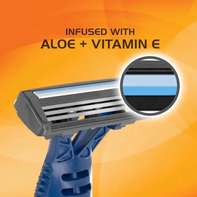 Alt view image 3 of 3 - BIC Comfort 3 Advance Disposable Razors for Men, For an Ultra-Soothing and Close Shave, 4 Piece Razor Set