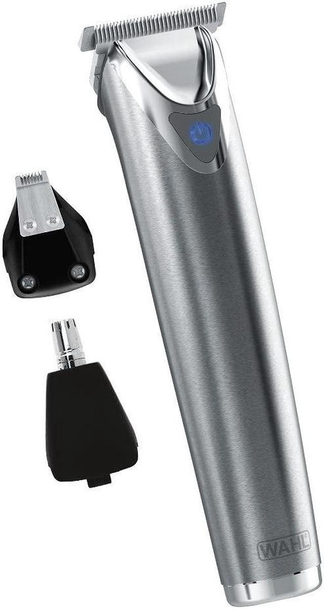 Main image of Wahl USA Stainless Steel Lithium-Ion Cordless Beard Trimmer for Men - Rechargeable All in One Men's Beard Trimmer with Rotary Ear & Nose Trimmer, & Detail Trimmer - Model 9818A