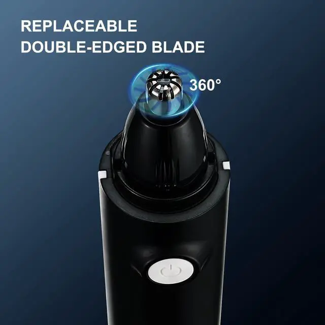 Alt view image 2 of 7 - Nose Trimmer for Men & Women, Professional Eyebrow & Facial Hair Remover, IPX7 Waterproof, USB Rechargeable, Easy Cleaning, All-in-ONE