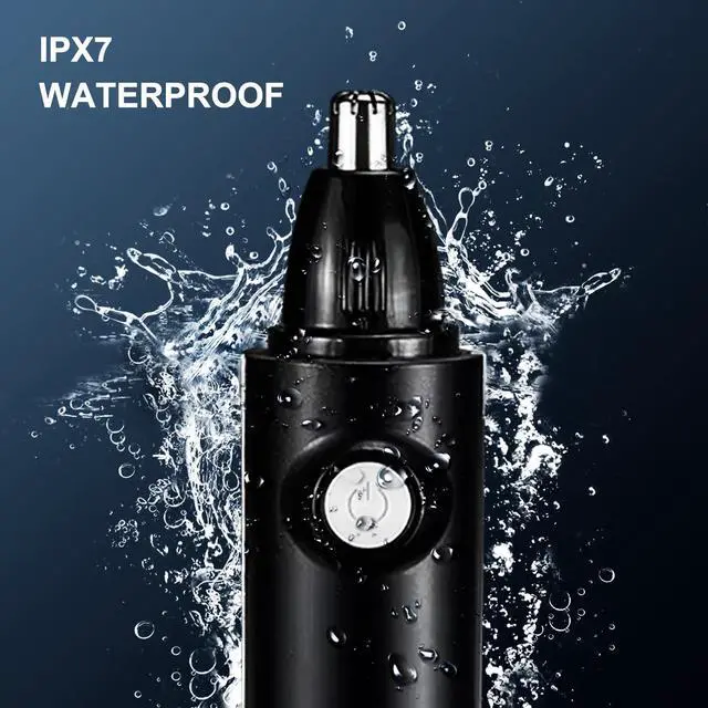 Alt view image 4 of 7 - Nose Trimmer for Men & Women, Professional Eyebrow & Facial Hair Remover, IPX7 Waterproof, USB Rechargeable, Easy Cleaning, All-in-ONE