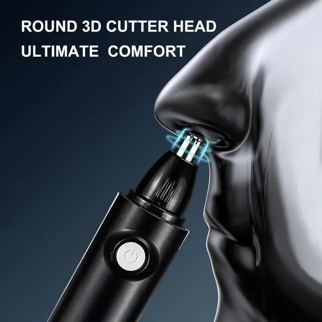 Alt view image 6 of 7 - Nose Trimmer for Men & Women, Professional Eyebrow & Facial Hair Remover, IPX7 Waterproof, USB Rechargeable, Easy Cleaning, All-in-ONE