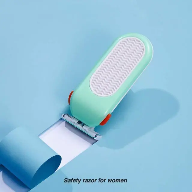 Alt view image 5 of 7 - Domon dolly Razors for Women 6 Refills 3 Blades Shaver for Face Legs Bikini area, Comfort Glid, Green