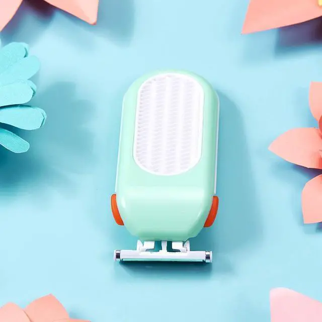 Alt view image 7 of 7 - Domon dolly Razors for Women 6 Refills 3 Blades Shaver for Face Legs Bikini area, Comfort Glid, Green