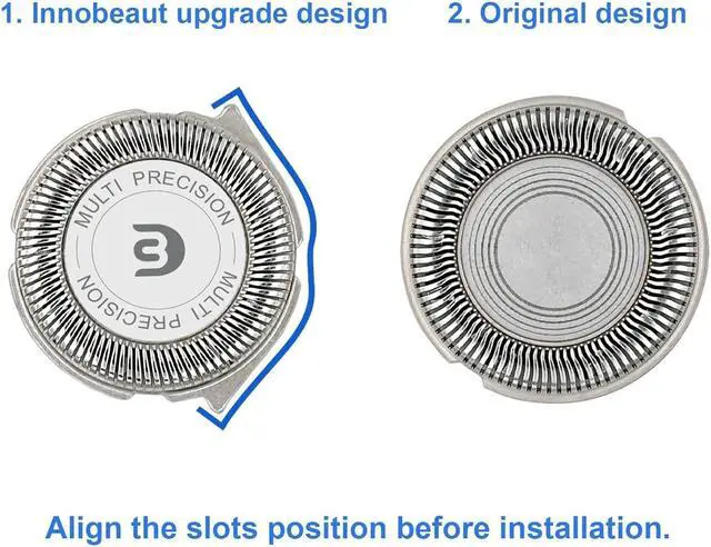 Alt view image 2 of 7 - SH30 Replacement Heads for Series 3000, 2000, 1000 Shavers and S738 Click and Style, Replace the SH30 Shaver Blades 9 pack