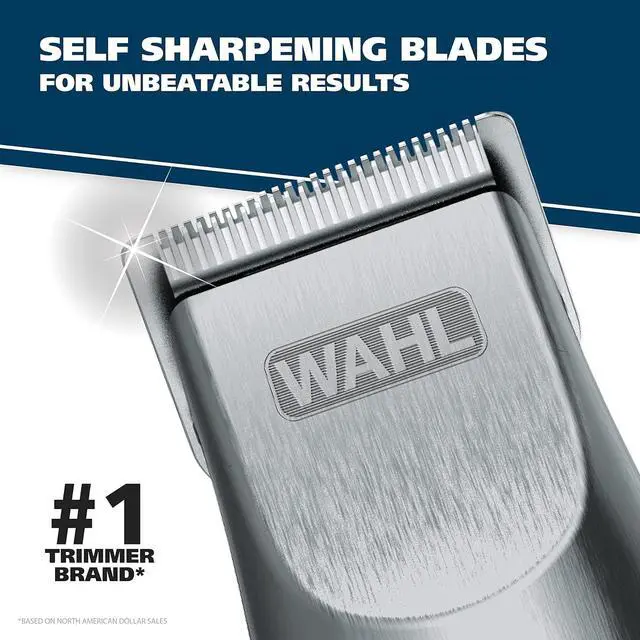 Alt view image 3 of 7 - Wahl Groomsman Cord/Cordless Hair Trimmer kit for Men for Mustaches, Hair, Nose Hair, and Light Detailing and Grooming with Bonus Wet/Dry Electric Battery Nose Trimmer  Model 5623V
