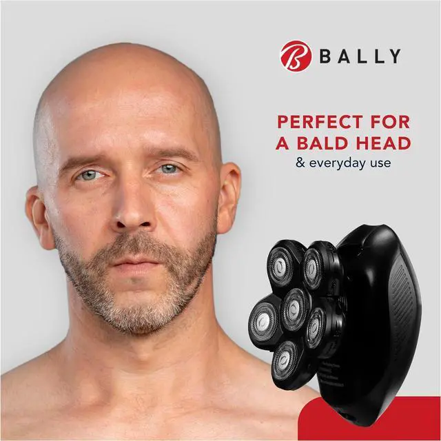 Alt view image 6 of 6 - Bally 6 Head Floating Shaver, Total Grooming with 6-in-1 Multi-Functional Electric Floating Shaver, 6 Heads, LED Display, Lithium Rechargeable, 50 Min Usage