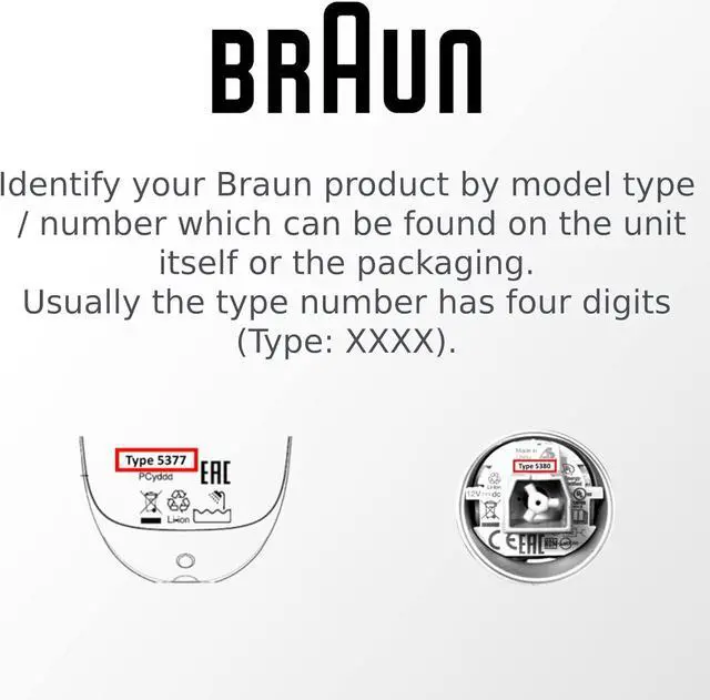 Alt view image 6 of 6 - Braun - Replacement Wall Charger for Braun Silk-épil Part-No.: 81743351 - Type/Tipo 492-5214 Power Adapter Cord Shaver Charger 12V 400mA - Replacement for Braun Epilator (Type 492-5214, White)