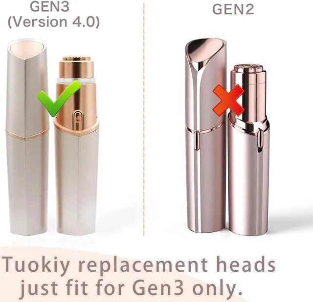 Alt view image 2 of 7 - Replacement Heads Generation 3 for New Flawless Facial Hair Remover, Upgraded Gen 3 Replacement Blades for Women, 4 Pack