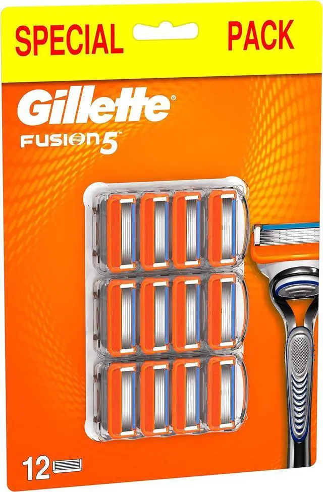 Alt view image 7 of 7 - Gilette Fusion5 Razor 12 Blades for Men