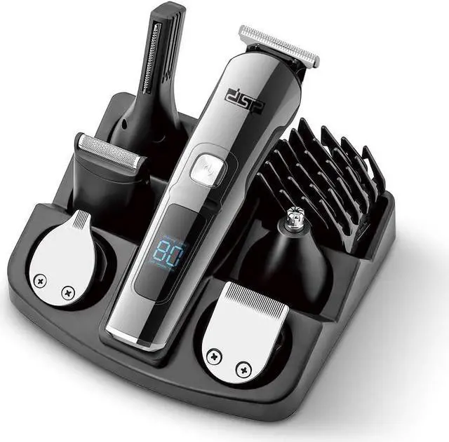 Alt view image 6 of 6 - DSP® Facial Hair Trimmer for Men Electric Clippers and Grooming Sets for Pubic Hair Beard Nose Trimmer Kits USB Rechargeable IPX7 Waterproof