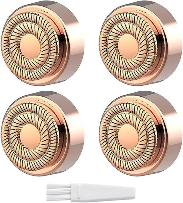 Main image of Women's Facial Hair Remover Replacment Heads Generation 2 Double Halo Perfect for Finishing Touch Flawless Gen 2 Facial Hair Removal,18K Gold-Plated 4-pc Pack