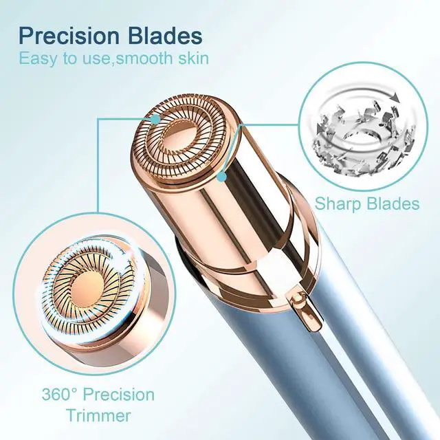 Alt view image 4 of 7 - Women's Facial Hair Remover Replacment Heads Generation 2 Double Halo Perfect for Finishing Touch Flawless Gen 2 Facial Hair Removal,18K Gold-Plated 4-pc Pack